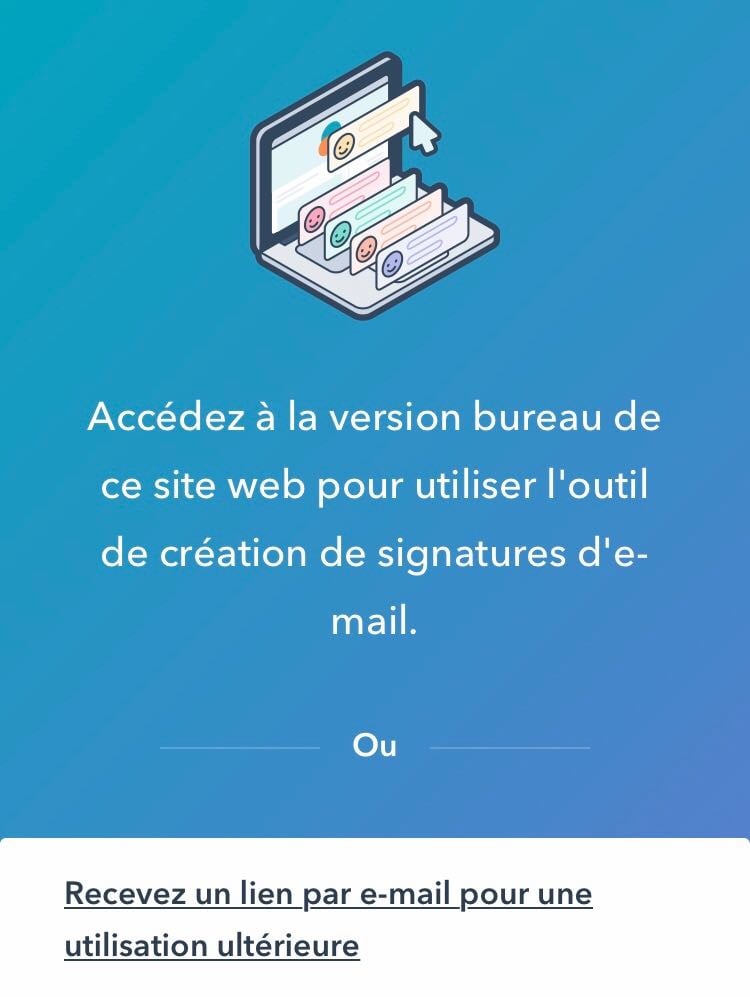 Générateur de signature d'email gratuit HubSpot